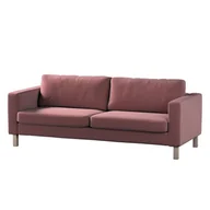 Pokrowce na meble - Dekoria pl pl Pokrowiec na sofę Karlstad rozkładaną jasna śliwka welwet 224 x 89 x 64 cm Ingrid 1017-705-38 - miniaturka - grafika 1