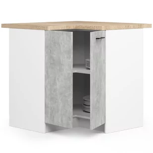 Szafka OLIWIA S90/90 + BLAT BIAŁA / BETON - Meble kuchenne - miniaturka - grafika 2