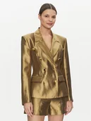 Marynarki i żakiety damskie - Guess Marynarka 5GGN20 7312A Złoty Regular Fit - miniaturka - grafika 1