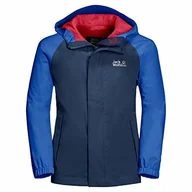 Kurtki i płaszcze dla chłopców - Jack Wolfskin Dziecięca Kurtka Tucan Kids Oddychająca Kurtka Przeciwdeszczowa, Dark Indigo, 92 - miniaturka - grafika 1