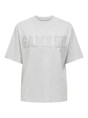 Koszulki i topy damskie - ONLY Koszulka w kolorze szarym - miniaturka - grafika 1