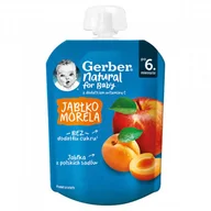 Desery dla dzieci - Gerber Deser w tubce jabłko, morela po 6. miesiącu 80 g - miniaturka - grafika 1