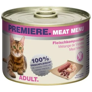 PREMIERE Meat Menu Adult Kompozycja mięsna 24x200 g - Mokra karma dla kotów - miniaturka - grafika 1