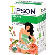 Herbata - Tipson ORGANIC BEAUTY SHAPE UP herbata ziołowa RÓŻA KOPER ZIELONA HERBATA saszetki - 25 x 1,5 g - miniaturka - grafika 1