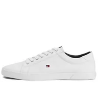 Buty sportowe męskie - Buty Tommy Hilfiger Iconic Long Lace FM0FM01536-0K4 - białe - miniaturka - grafika 1