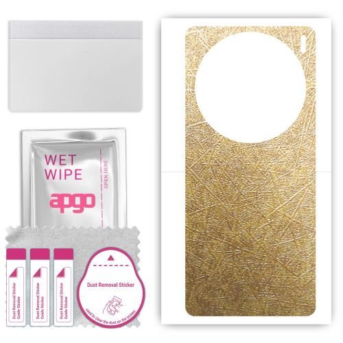 folia naklejka skórka strukturalna na TYŁ do Vivo X100 Pro - Tkanina Włókno - apgo SKINS