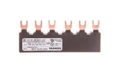 Bezpieczniki elektryczne - Siemens Szyna łączeniowa 3P widełkowa (6 mod.) do 2 wyłączników 3RV1915-1AB 3RV1915-1AB - miniaturka - grafika 1