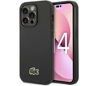Etui i futerały do telefonów - Lacoste Iconic Petit Pique MagSafe do iPhone 14 Pro Max Czarny - miniaturka - grafika 1
