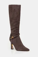 Kozaki damskie - Steve Madden kozaki zamszowe Sirrens damskie kolor brązowy na szpilce 11004776 - miniaturka - grafika 1