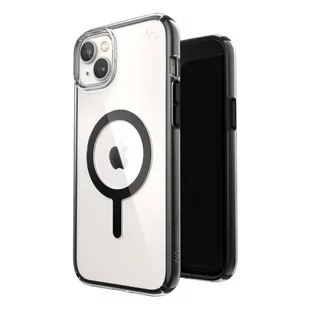 Speck Presidio Perfect-Clear with Impact Geometry + MagSafe - Etui iPhone 14 Plus z powłoką MICROBAN (Clear / Black) - Etui i futerały do telefonów - miniaturka - grafika 1
