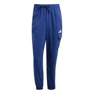 Spodnie męskie - adidas Mężczyźni ESSENTIALS SMALL LOGO CARGP PANT, Dark Blue/White, XL - miniaturka - grafika 1