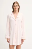 Piżamy damskie - Tommy Hilfiger koszula nocna damska kolor różowy UW0UW06172 - miniaturka - grafika 1