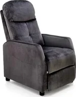 Fotele - Elior Czarny rozkładany fotel wypoczynkowy - Amigos 3X - miniaturka - grafika 1