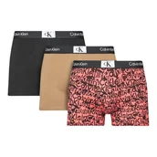 Majtki męskie - Calvin Klein Bokserki Męskie Majtki Trunk 3Pk Wielokolorowe R.M - miniaturka - grafika 1