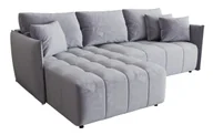 Narożniki - Błękitna welurowa sofa w kształcie litery L M7-M49 - miniaturka - grafika 1