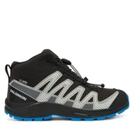 Buty trekkingowe dziecięce - Trekkingi Salomon Xa Pro V8 Mid Waterproof L47729800 Czarny - miniaturka - grafika 1
