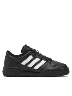 adidas Sneakersy Team Court 2 Str J ID6630 Czarny - Buty dla dziewczynek - miniaturka - grafika 1