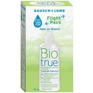Bausch&Lomb amp Lomb Płyn Biotrue Flight Pack 100 ml - Płyny do soczewek kontaktowych - miniaturka - grafika 1
