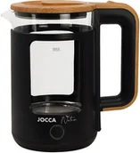 Czajniki elektryczne - Jocca Virdulys 2186N 1.8l czarny/z drewnianymi detalami - miniaturka - grafika 1