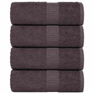 Ręczniki - vidaXL Ręczniki, 4 szt., antracyt, 15x21 cm, 360 g/m², bawełna 100% - miniaturka - grafika 1