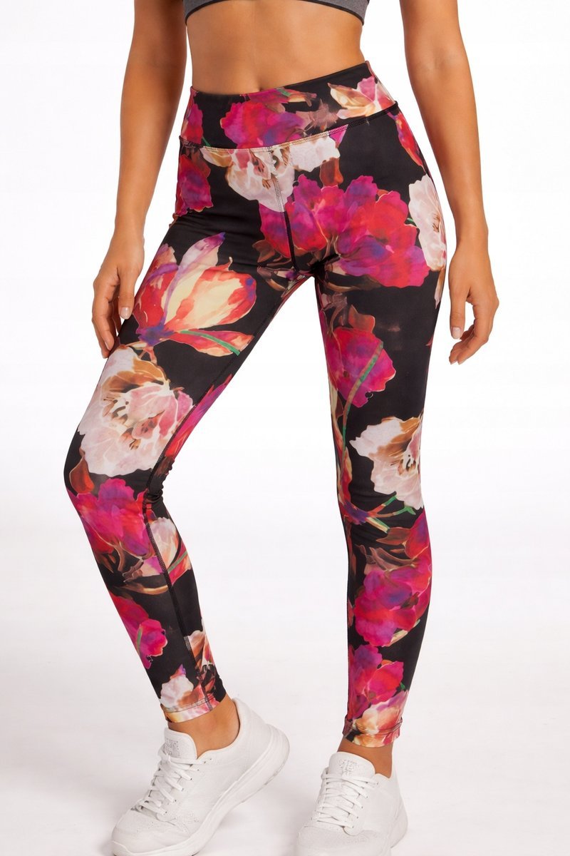 GUESS LEGGINSY DZIECIĘCE Z KWIATOWYM NADRUKIEM 118-122 GGA