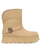 Śniegowce damskie - Guess Śniegowce FLFDOL ESU10 Beżowy - miniaturka - grafika 1