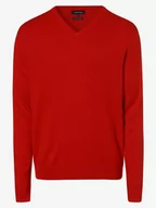 Swetry męskie - Andrew James - Sweter męski z dodatkiem kaszmiru, czerwony - miniaturka - grafika 1