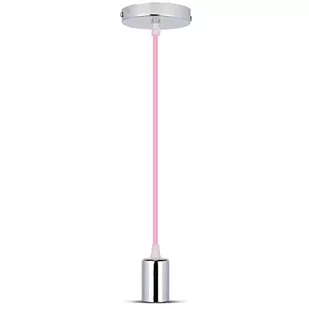 V-TAC V-TAC lampa wisząca VT-7338 E27 Max 60W jasno Róż SKU 3789 - Lampy sufitowe - miniaturka - grafika 1