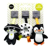 Zabawki interaktywne dla dzieci - GaGaGu. Zawieszka Szop Pingwin Oponka - TM Toys - miniaturka - grafika 1