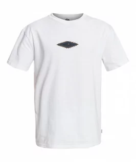 Koszulki sportowe męskie - Męski t-shirt z nadrukiem QUIKSILVER Mongrel - biały - grafika 1