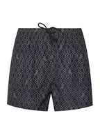 Kąpielówki męskie - KARL LAGERFELD Szorty kąpielowe B1M46003 Granatowy Regular Fit - miniaturka - grafika 1