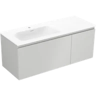 Szafki łazienkowe - Mexen Orio szafka łazienkowa 120 cm z umywalką Vela lewą, 1S, 1D, szara mat/biała mat - 91A13-12047-3-BBFF62-W23L01 - miniaturka - grafika 1