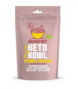 DIET-FOOD Śniadaniowy Keto Bowl - Peanut Protein BIO 200g - Diet Food - Płatki śniadaniowe i musli - miniaturka - grafika 1