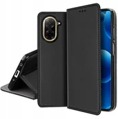 Etui i futerały do telefonów - Etui Skórzane Zamykane Czarne MAGNETYCZNE CASE do Xiaomi Redmi A5 + SZKŁO - miniaturka - grafika 1