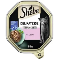 Mokra karma dla kotów - Sheba Delikatesse Karma w galaretce 22 x 85 g Łosoś - miniaturka - grafika 1