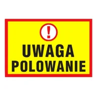 Przybory szkolne - Tablica Pcv 400X600 Uwaga Polowanie - miniaturka - grafika 1