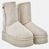 Botki damskie - BOTKI ŚNIEGOWCE DAMSKIE NA PLATFORMIE BIG STAR DŁUGIE OO274897 AW24 - miniaturka - grafika 1