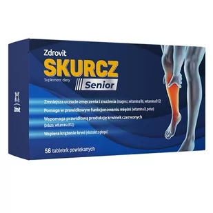 Zdrovit Skurcz Senior x56 tabletek - Witaminy i minerały - miniaturka - grafika 1
