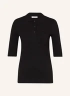 Koszulki i topy damskie - Lacoste Koszulka Polo Z Piki Z Rękawami 3/4 schwarz - LACOSTE - miniaturka - grafika 1