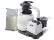 Akcesoria do basenów - Pompa Filtrująca Piaskowa Intex 26646Gs +Piasek25K - miniaturka - grafika 1