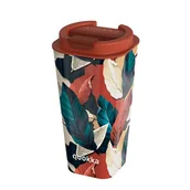 Shakery i bidony sportowe - Quokka Vaso Cafe Doble Pared - Kubek plastikowy z podwójnymi ściankami 450 ml (Autumn Fall) - miniaturka - grafika 1