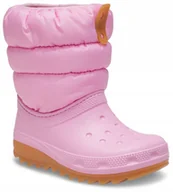 Śniegowce damskie - Crocs Dziecięce Buty Zimowe Śniegowce Classic Neo Puff 207683 Boot 36-37 - miniaturka - grafika 1