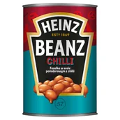 Mieszanki warzywne, sałatki - Heinz Fasolka w sosie pomidorowym z chilli Heinz Beanz 390 g - miniaturka - grafika 1