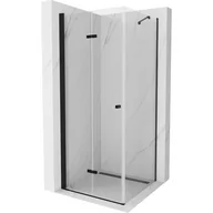 Kabiny prysznicowe - Mexen Lima kabina prysznicowa składana 90x90 cm, transparent, czarna - miniaturka - grafika 1