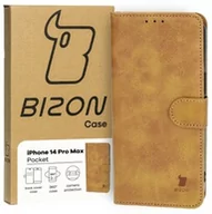 Etui i futerały do telefonów - Bizon Etui Case Pocket do Apple iPhone 14 Pro Max, brązowe - miniaturka - grafika 1