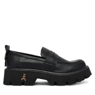 Półbuty damskie - Loafersy Patrizia Pepe PPJ969.31 Czarny - miniaturka - grafika 1