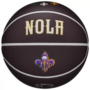 Wilson NBA Team City Collector New Orleans Pelicans Ball WZ4016419ID, unisex, piłki do koszykówki, Brązowe - Koszykówka - miniaturka - grafika 1