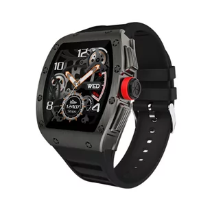 Kumi GT1 czarny - Smartwatch - miniaturka - grafika 1
