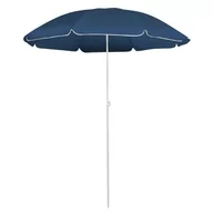 Parasole ogrodowe - vidaXL Parasol ogrodowy na stalowym słupku, niebieski, 180 cm vidaXL - miniaturka - grafika 1