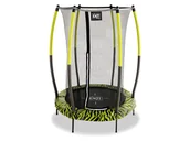 Trampoliny - EXIT Tiggy Junior Trampolina dla dzieci z siatką Ø 140 cm, 1 sztuka (Limonkowy) - miniaturka - grafika 1